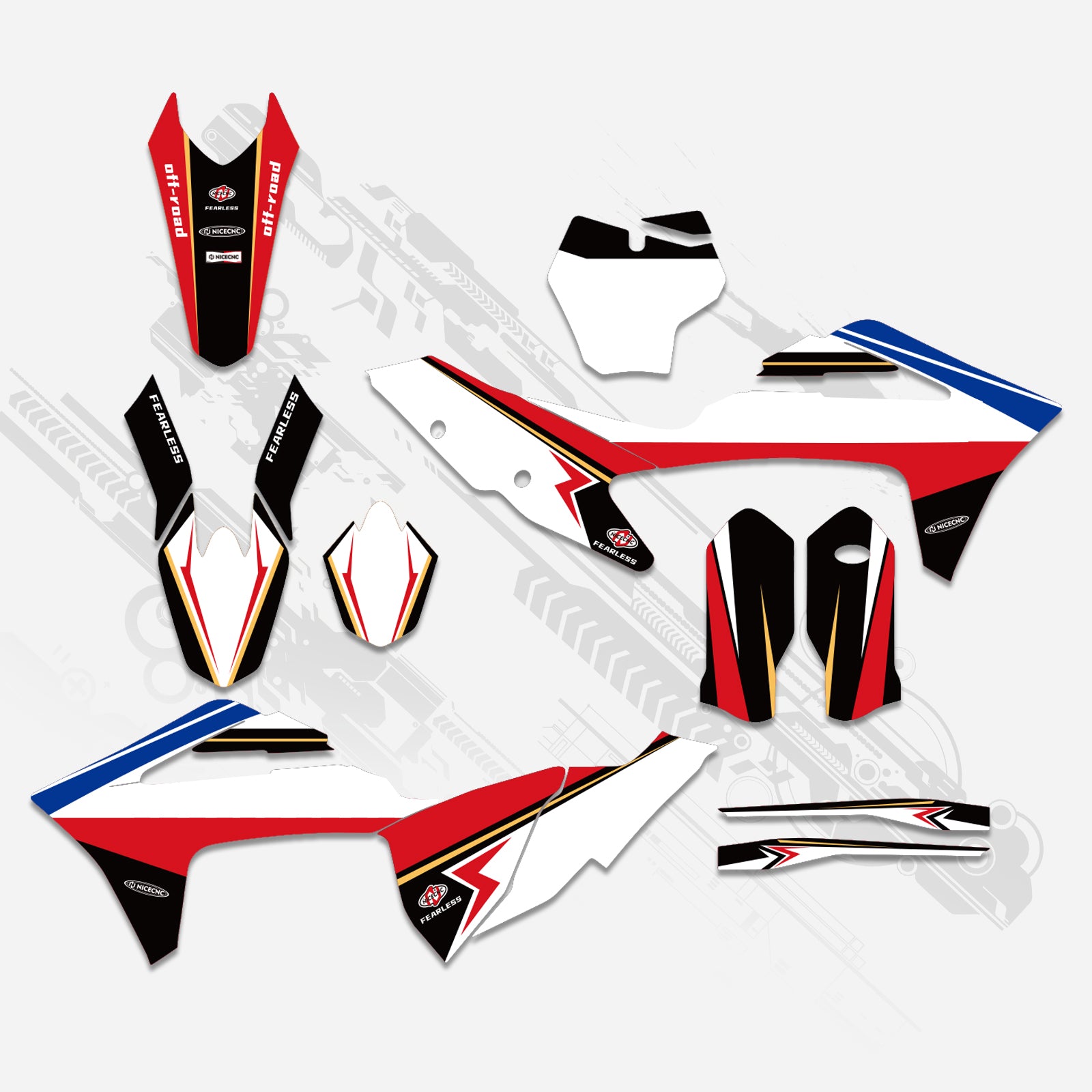 Motorcycle Full Graphics Decals Stickers Kit For GAS GAS MC Motocross 2021-2023 - Bild 2
