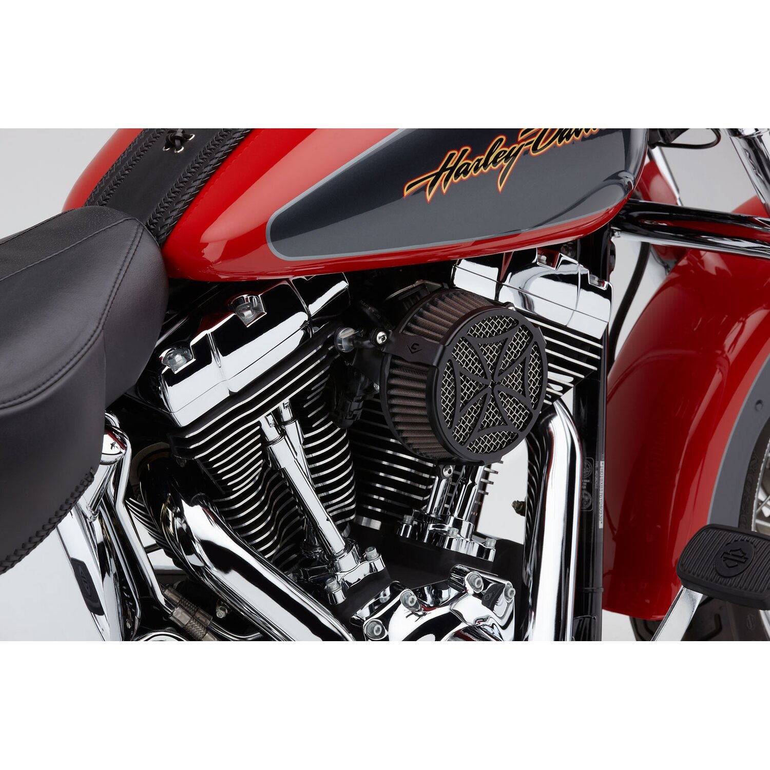 Naked air cleaner kit Cross. Black 18-24 (NU) Softail; 17-25 FLT/Touring (excl. 24-25 FLHX 117; 2025 FLHXU; 24-25