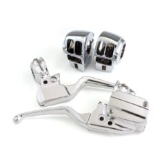 Handlebar control kit chrome 08-13 Touring models WITH RADIO (NU)