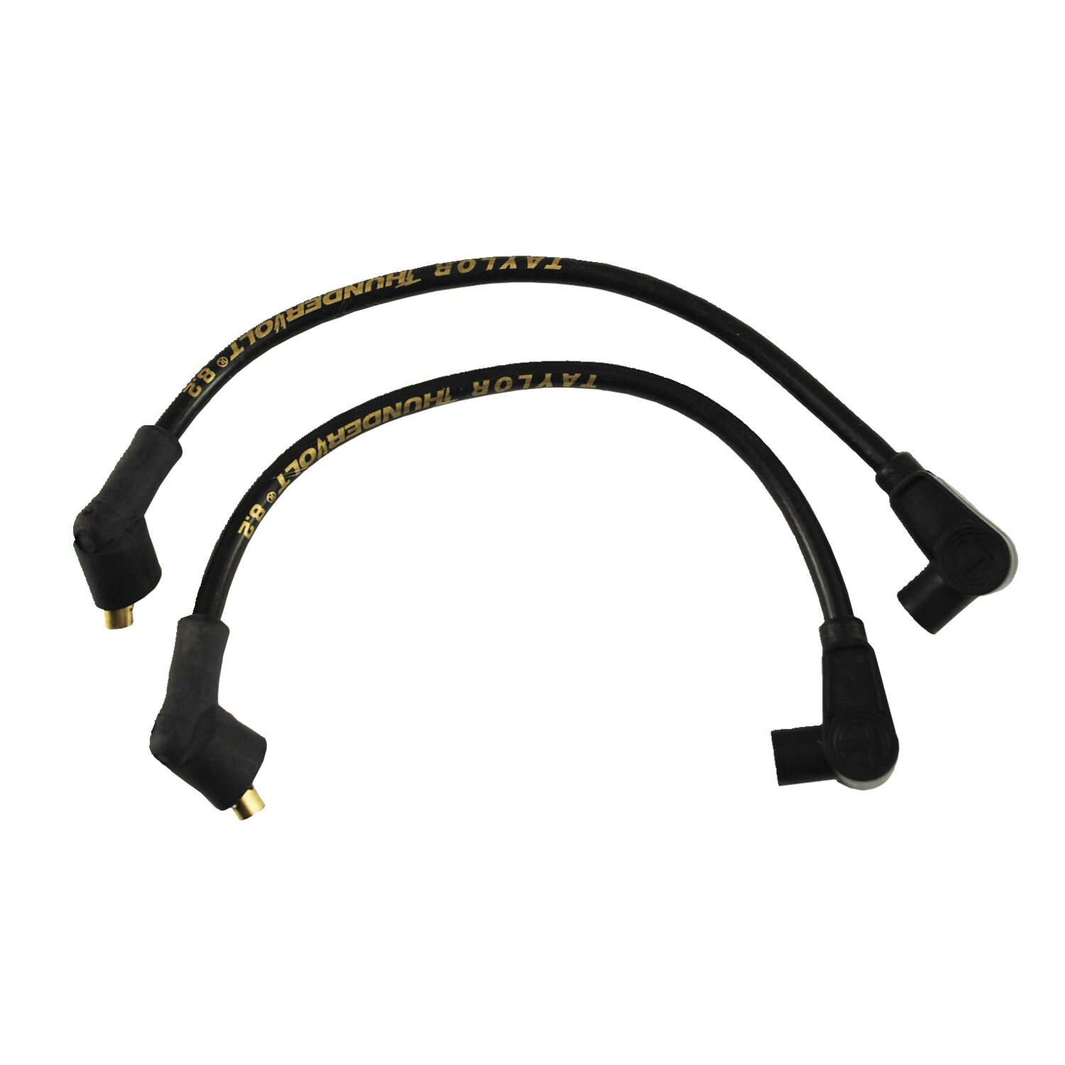 8.2mm ThunderVolt spark plug wire set. Black 82-94 FXR with center mounted coil (NU)