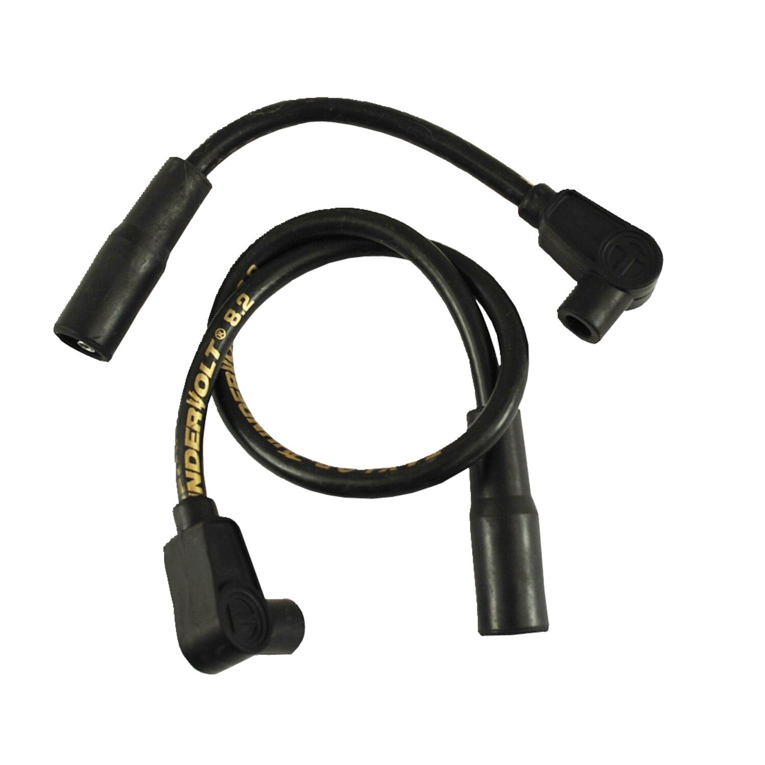 8.2mm ThunderVolt spark plug wire set. 00-17 Softail (Excl. 08-11 FXCW/C; 11-13 FXS Blackline; 13-16 FXSB Breakout)