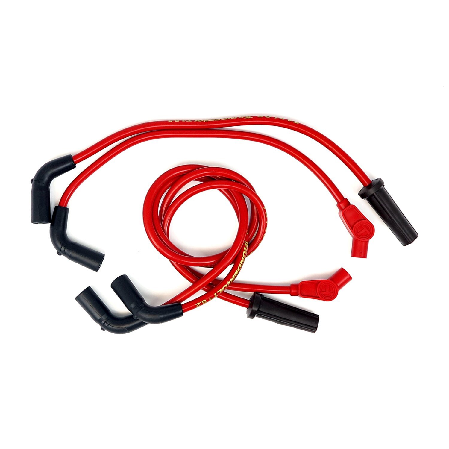 8.2mm ThunderVolt spark plug wire set. Red 17-25 Touring