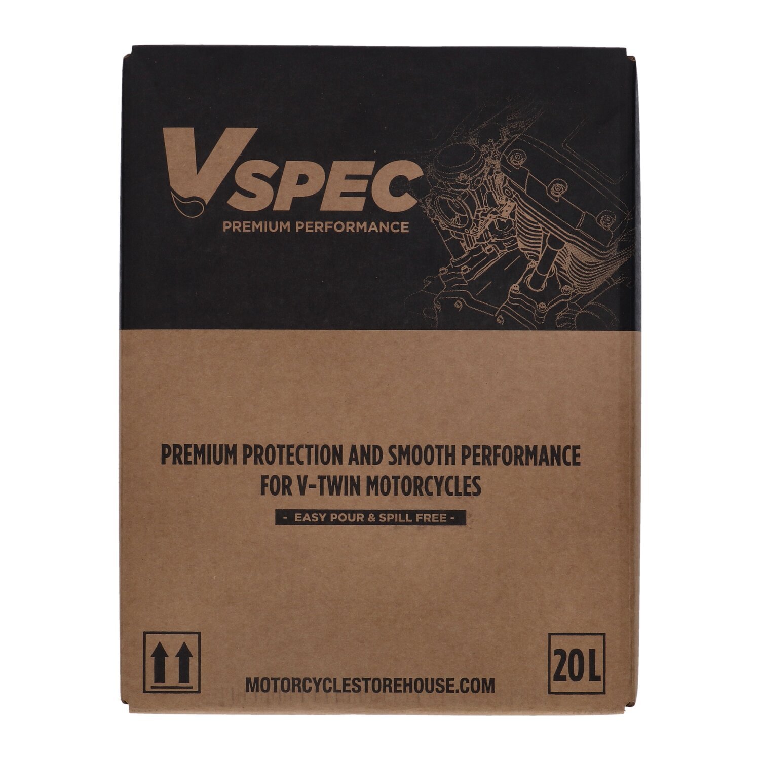 20W50 (Mineral) motor oil. 20 liter box 84-17 Big Twin (excl. M8); 86-22 XL Sportster; 08-12 XR1200 (NU). Models for
