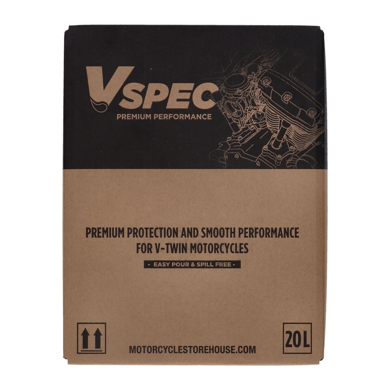 Primary chain case oil. 20 liter box 65-26 Big Twin (excluding pre-E1984 models still equipped with the stock