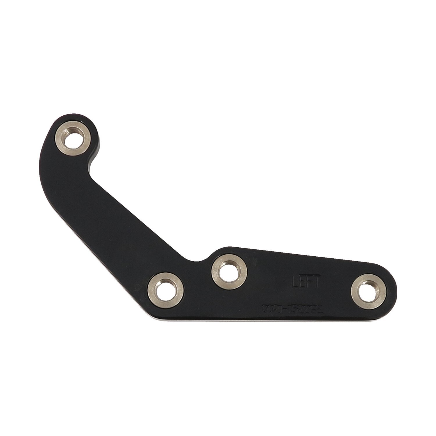 PM, caliper bracket, 11.5" front left. Black 84-99 Softail (Excl. FXSTS; FLSTS Springers); 84-99 FXR; FXD; FXWG; 84-99 XL