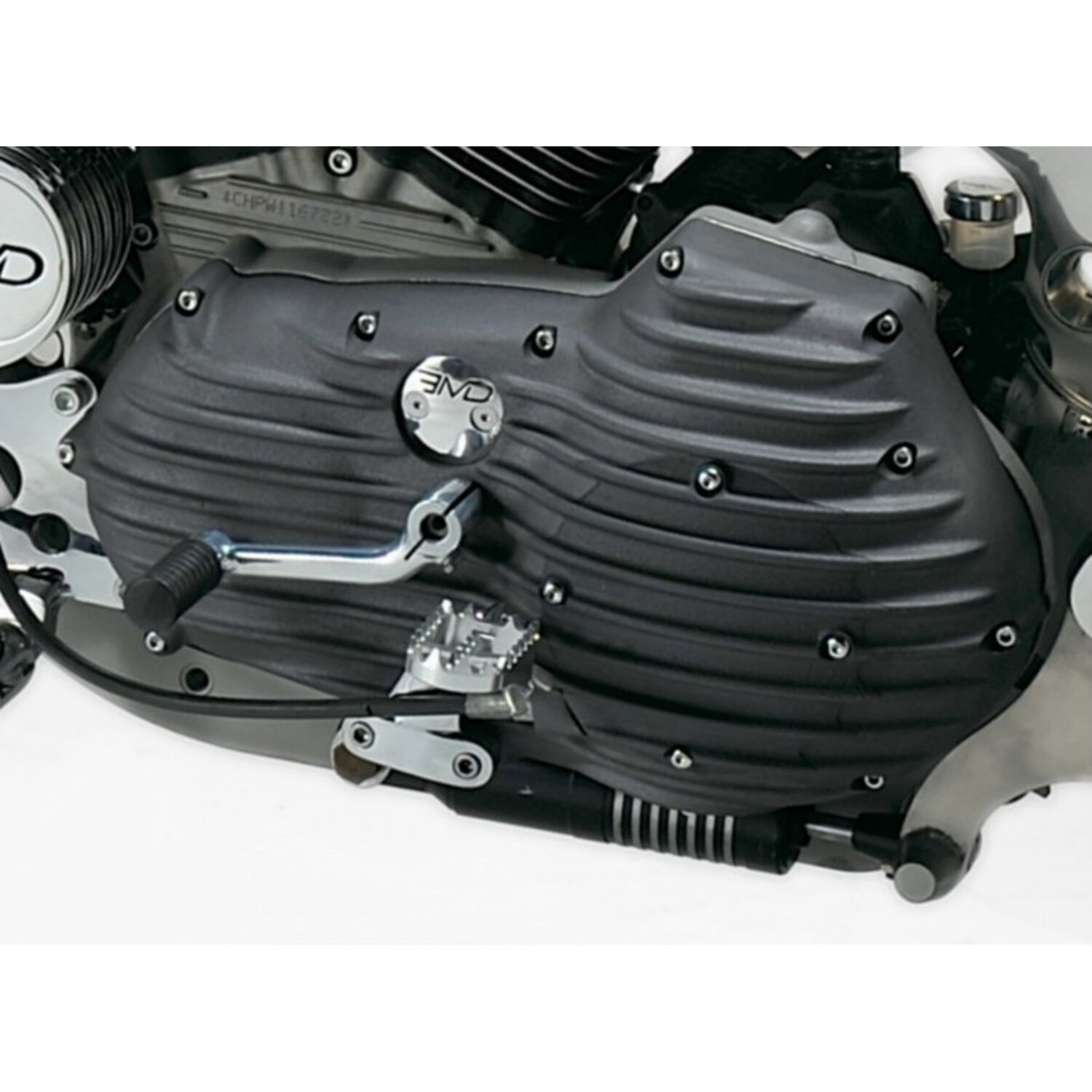 XL RIBSTER PRIMARY COVER SEMI-POLISHED 91-03 XL Sportster (NU)