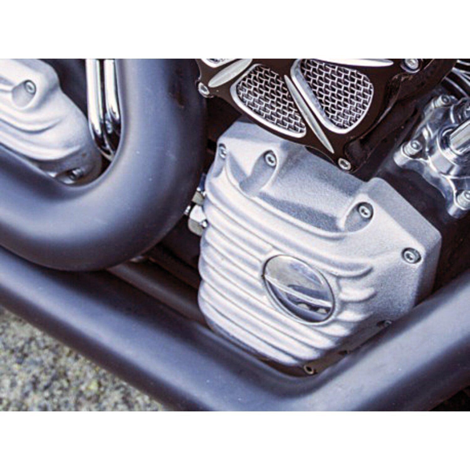 cam cover ''Snatch''. Raw finish 01-17 (NU) Twin Cam; S&S T-series engines