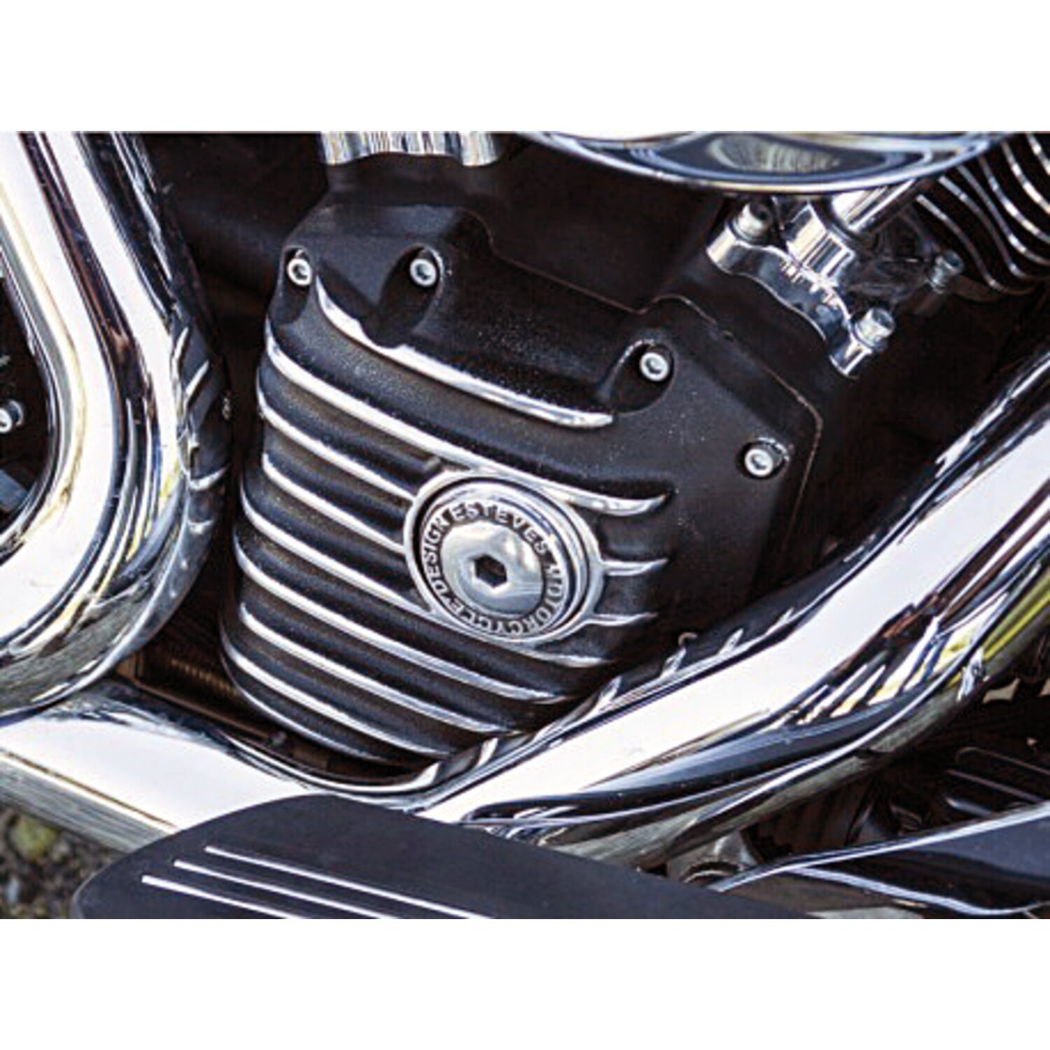 cam cover ''Snatch''. Black Cut 01-17 (NU) Twin Cam; S&S T-series engines