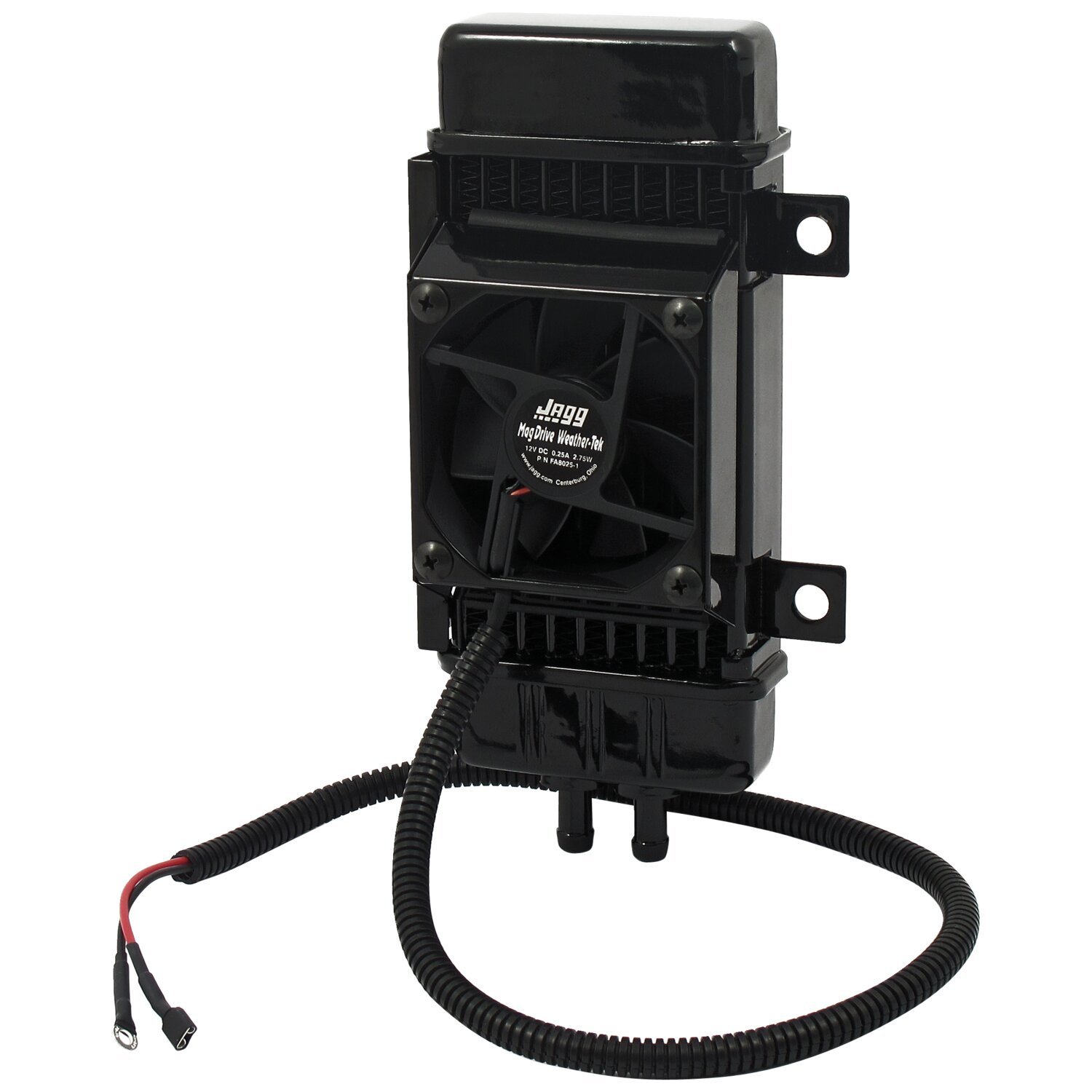 oil cooler kit. Vertical mount, 10 row, Fan 55-83 Big Twin; 82-94 FXR; 84-17 Softail; 91-17 Dyna; 84-16 FLT/Touring (Excl.