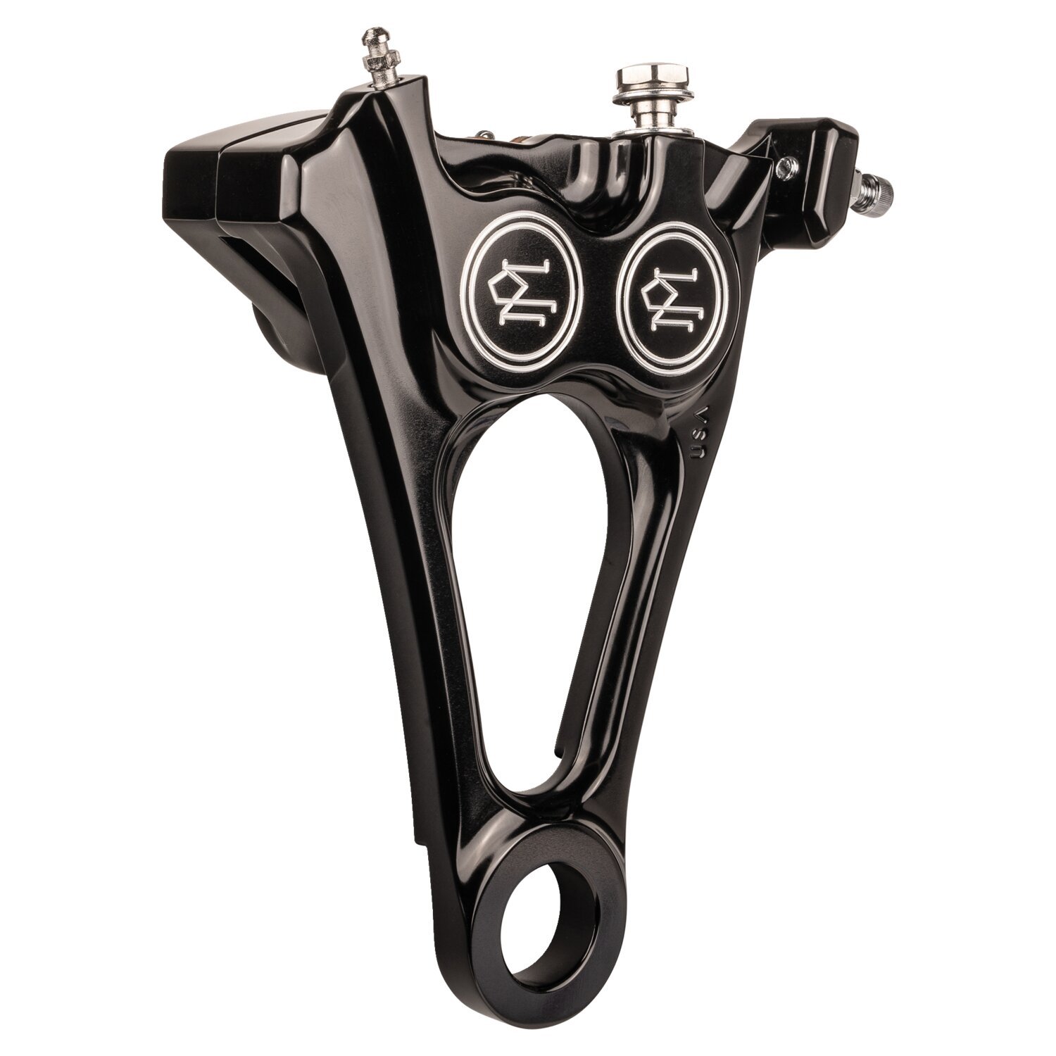 PM, 4-piston one-piece caliper/bracket, rear. Black CC 18-25 Softail - Bild 2