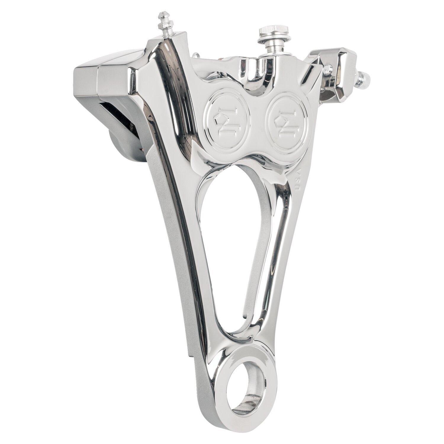 PM, 4-piston one-piece caliper/bracket, rear. Chrome 18-25 Softail - Bild 2