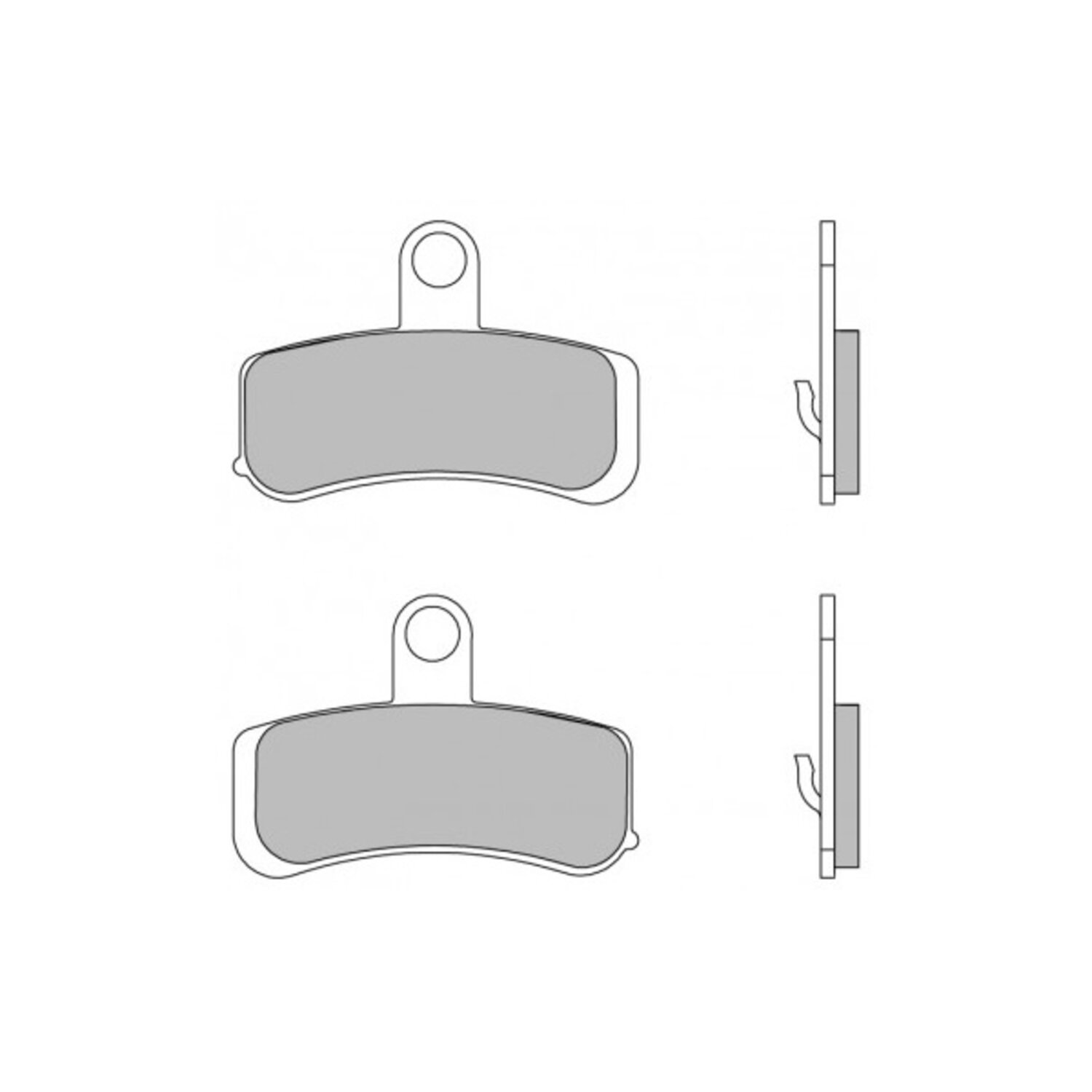 brake pads. Sintered. Front 08-14 Softail (excl. Springers); 08-17 Dyna