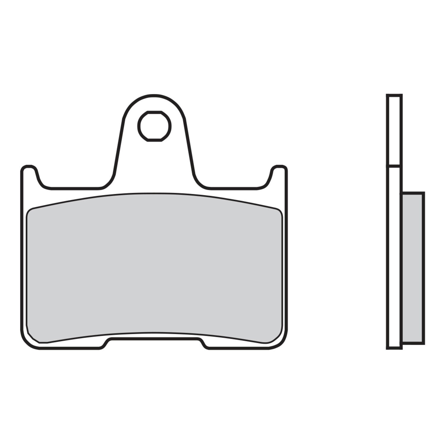 brake pad set. Organic. Rear: 14-22 XL Sportster