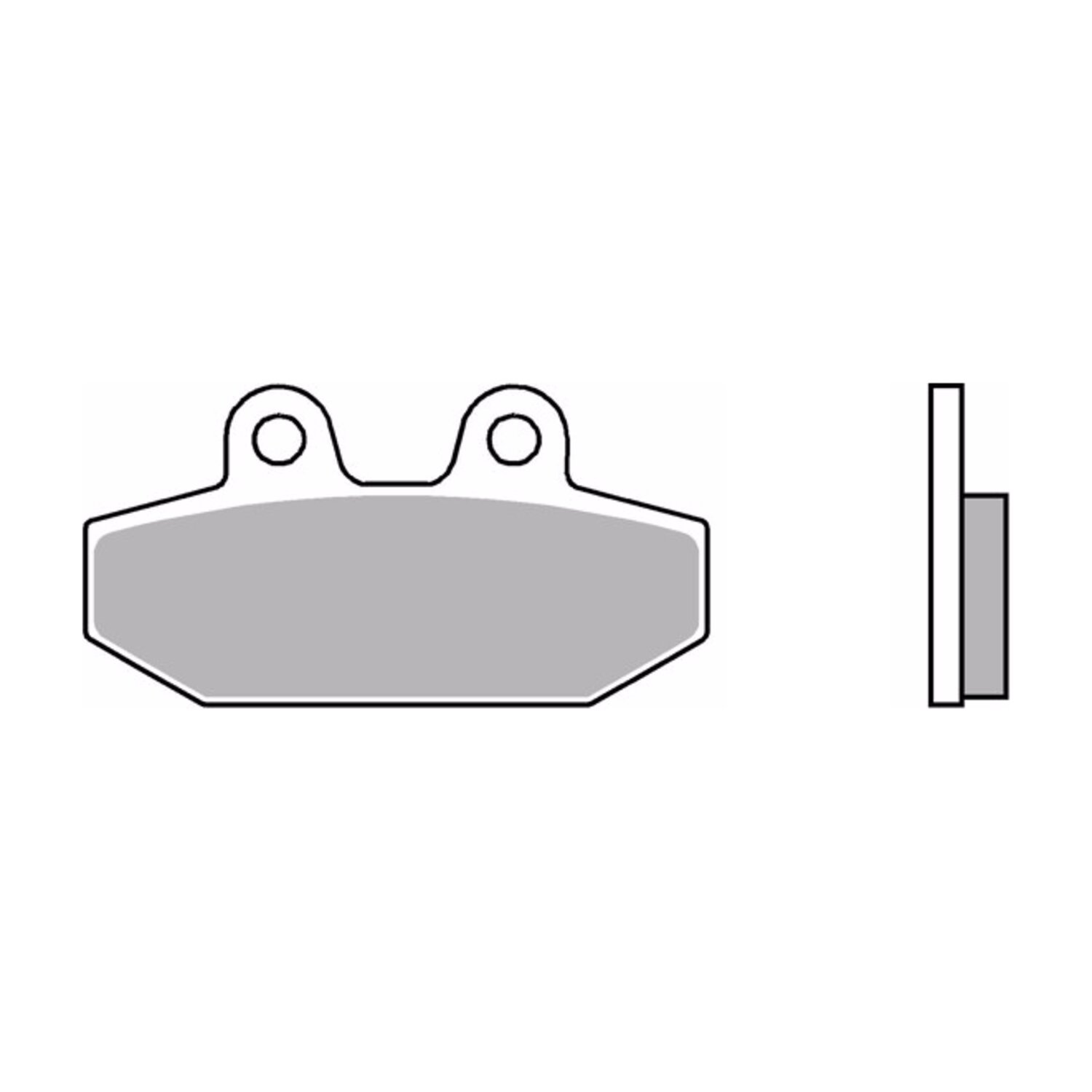 brake pad set. Sintered. Rear: 18-25 Softail
