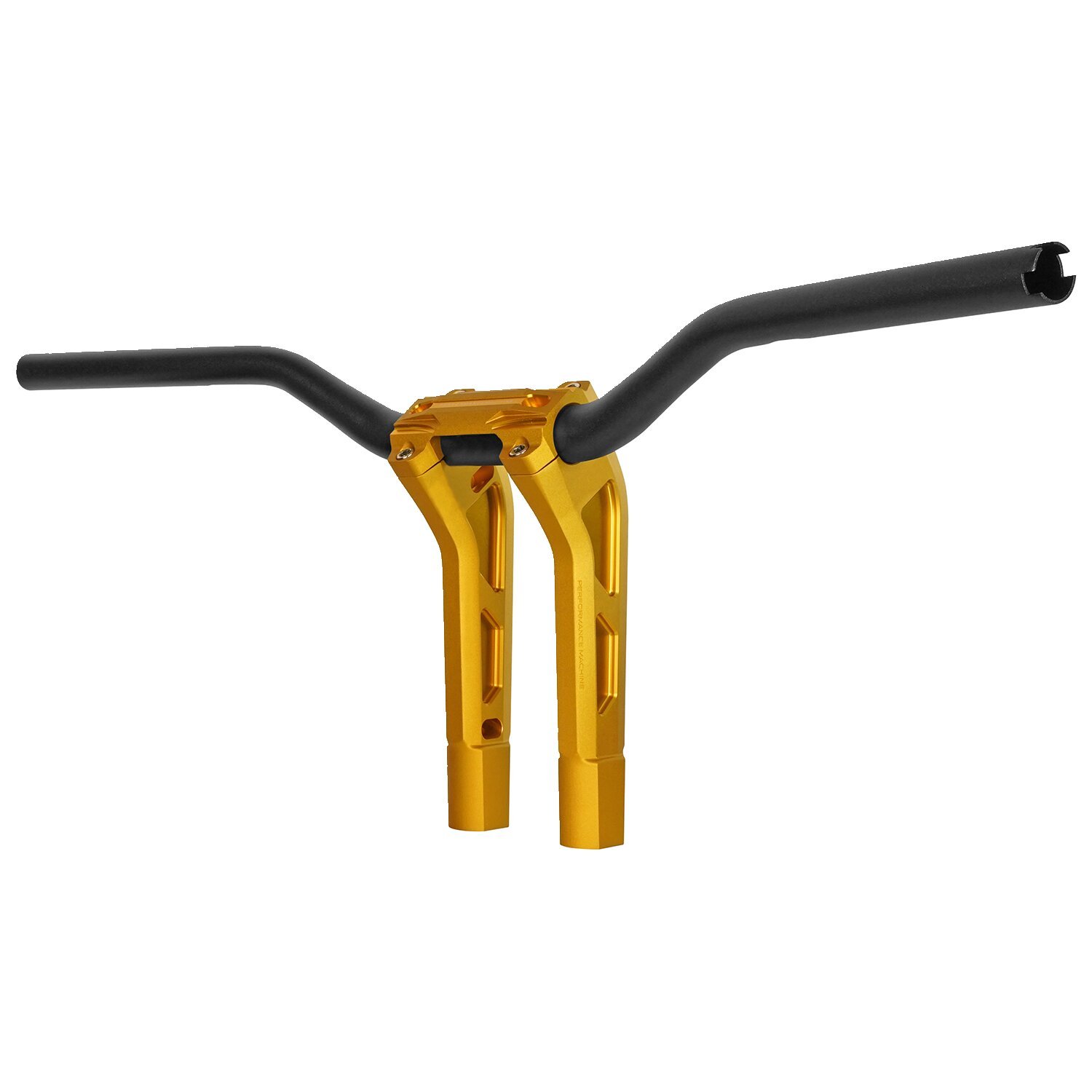 PM, 1-1/4" Phatbar & 12" riser kit. Gold Ops 82-24 H-D mech. or e-throttle with 3-1/2" mount bolt spacing (NU) - Bild 2