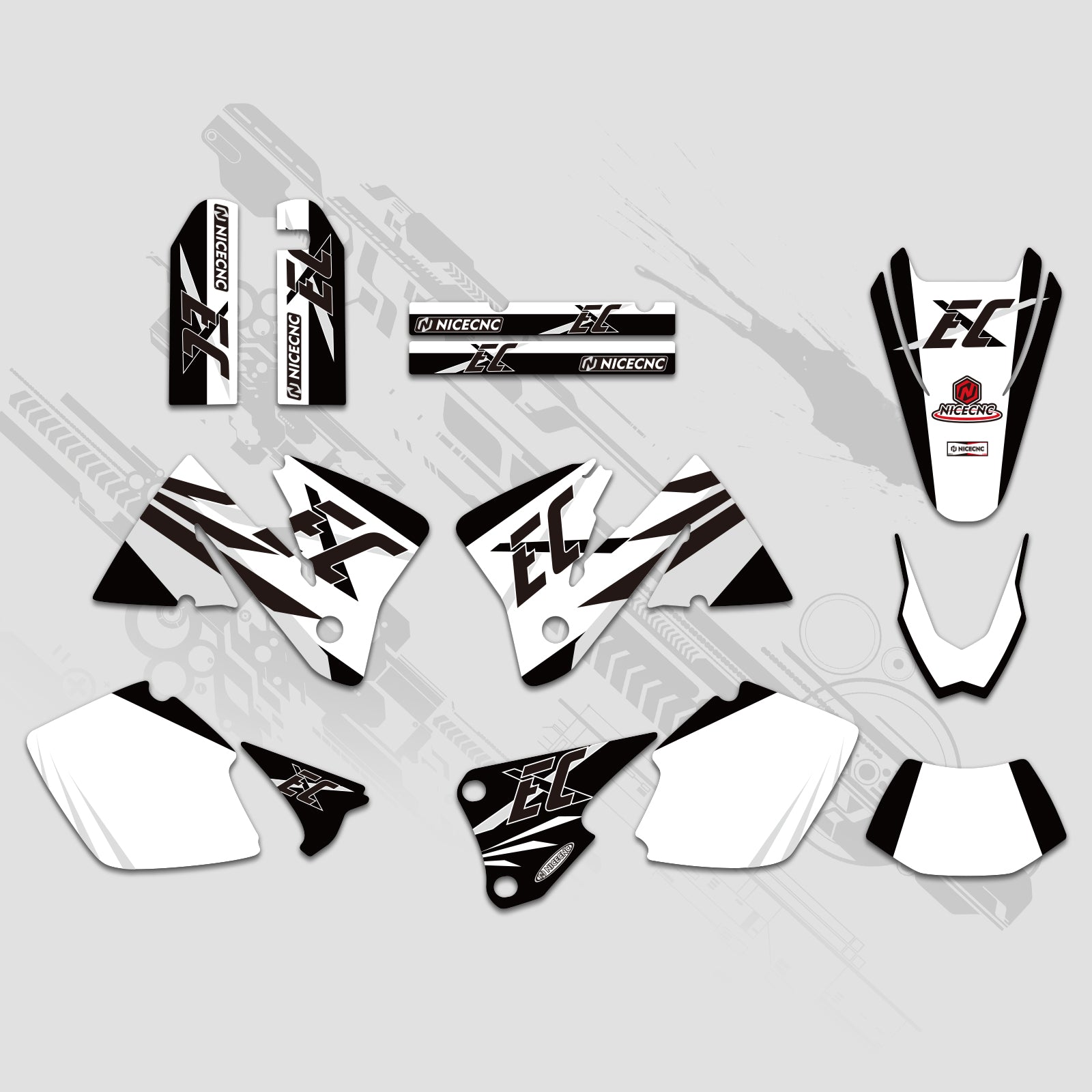 Graphics Decals Stickers Kit For KTM EXC 2001-2002
