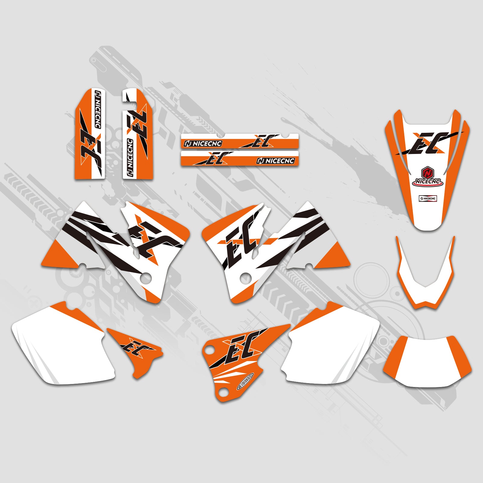 Graphics Decals Stickers Kit For KTM EXC 2001-2002 - Bild 2