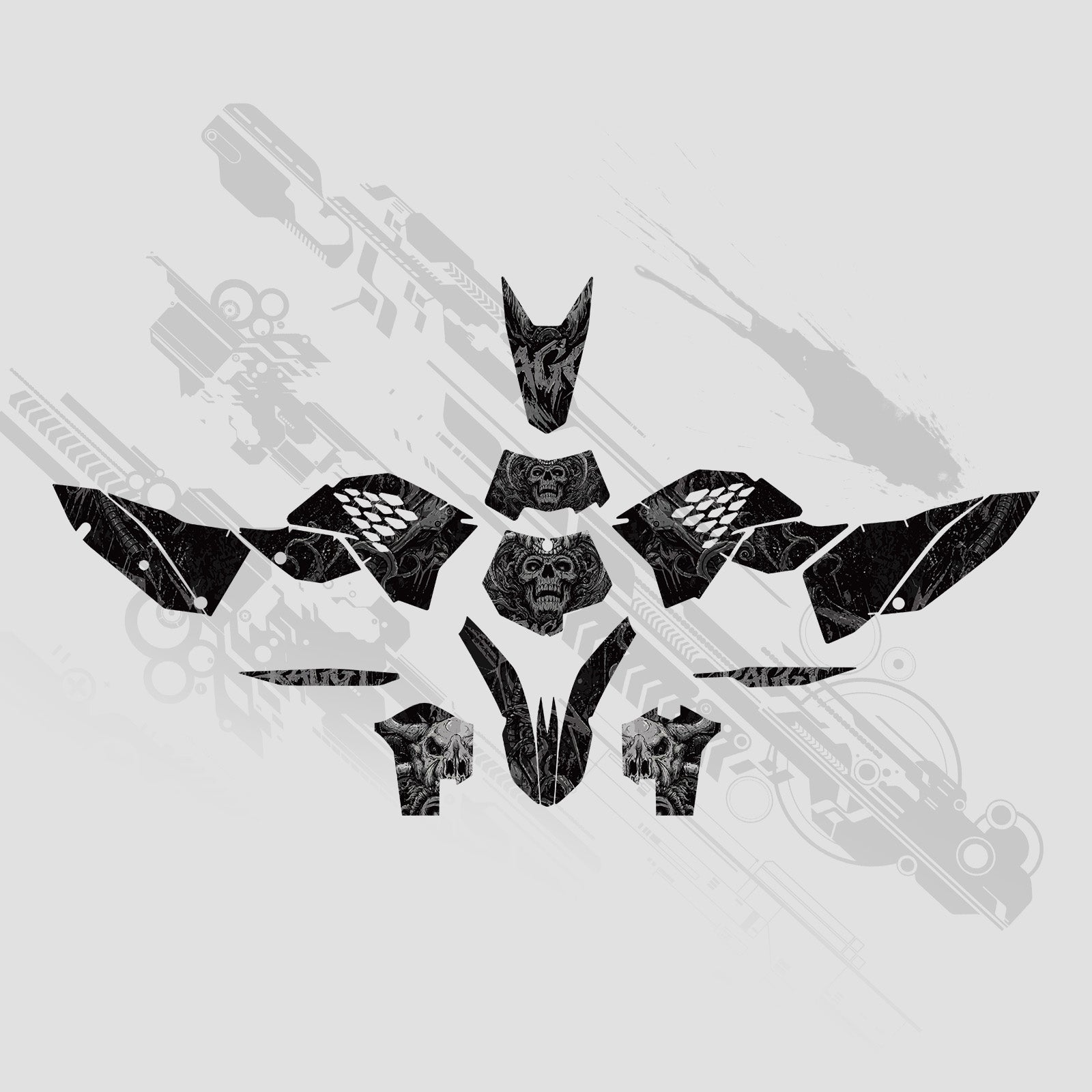 Motorcycle Full Graphics Decals Stickers Kit For KTM EXC 2008-2011