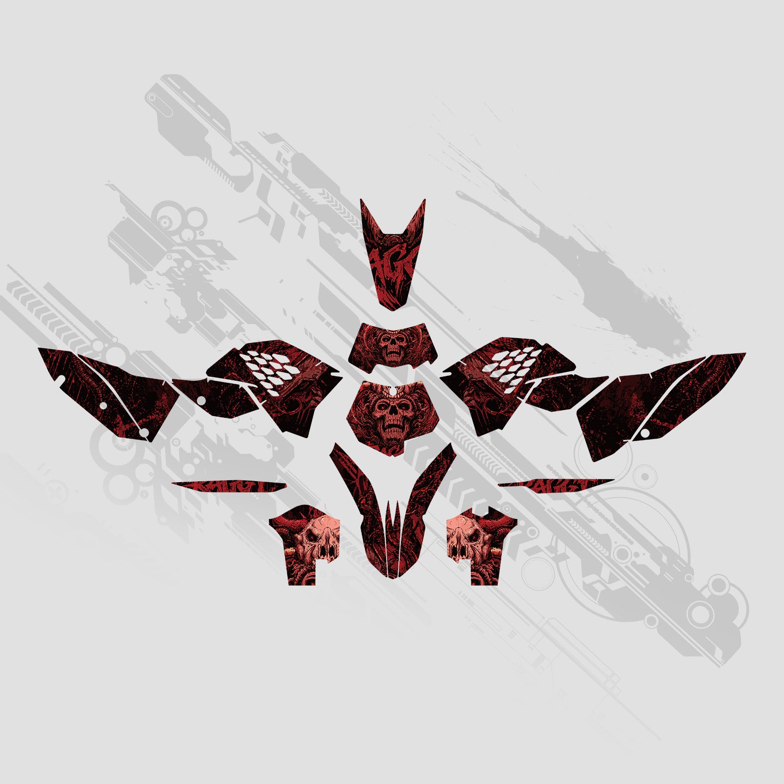 Motorcycle Full Graphics Decals Stickers Kit For KTM EXC 2008-2011 - Bild 2