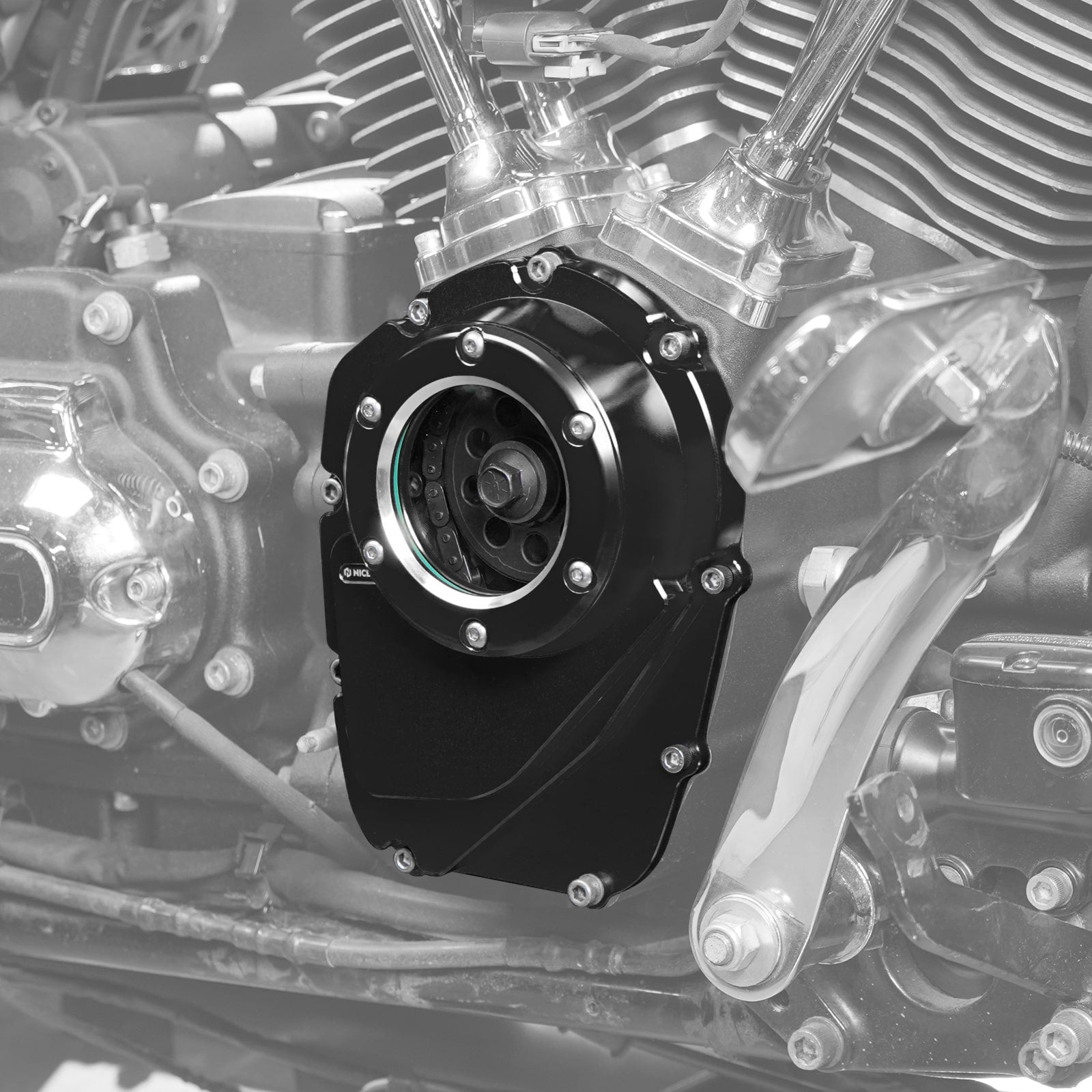 Transparent M8 Camshaft Cam Cover - Softail 2018+ / Touring 2017+ - Bild 2