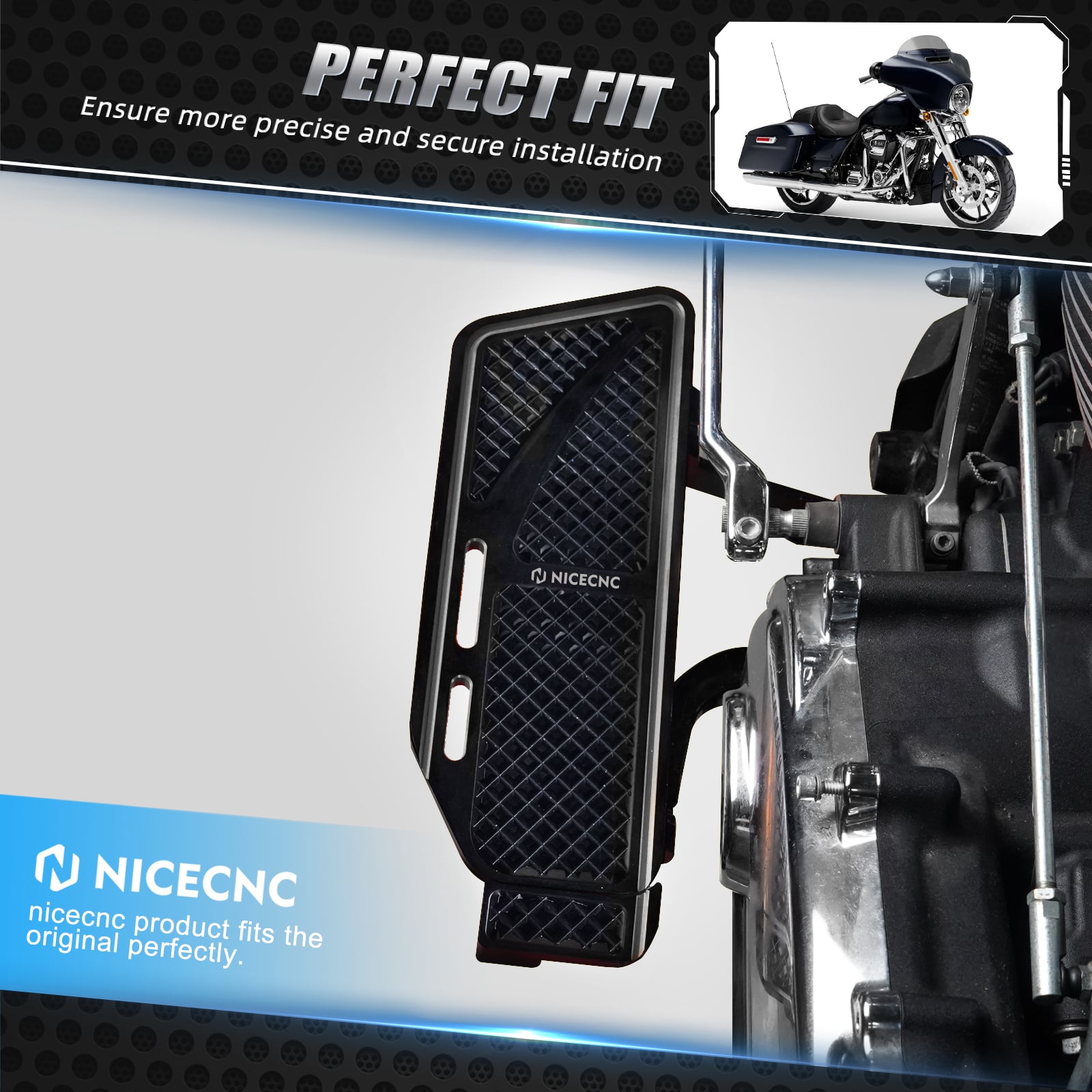 Floorboards Inserts For Harley Softail Deluxe Fat Boy Heritage Classic - Bild 2