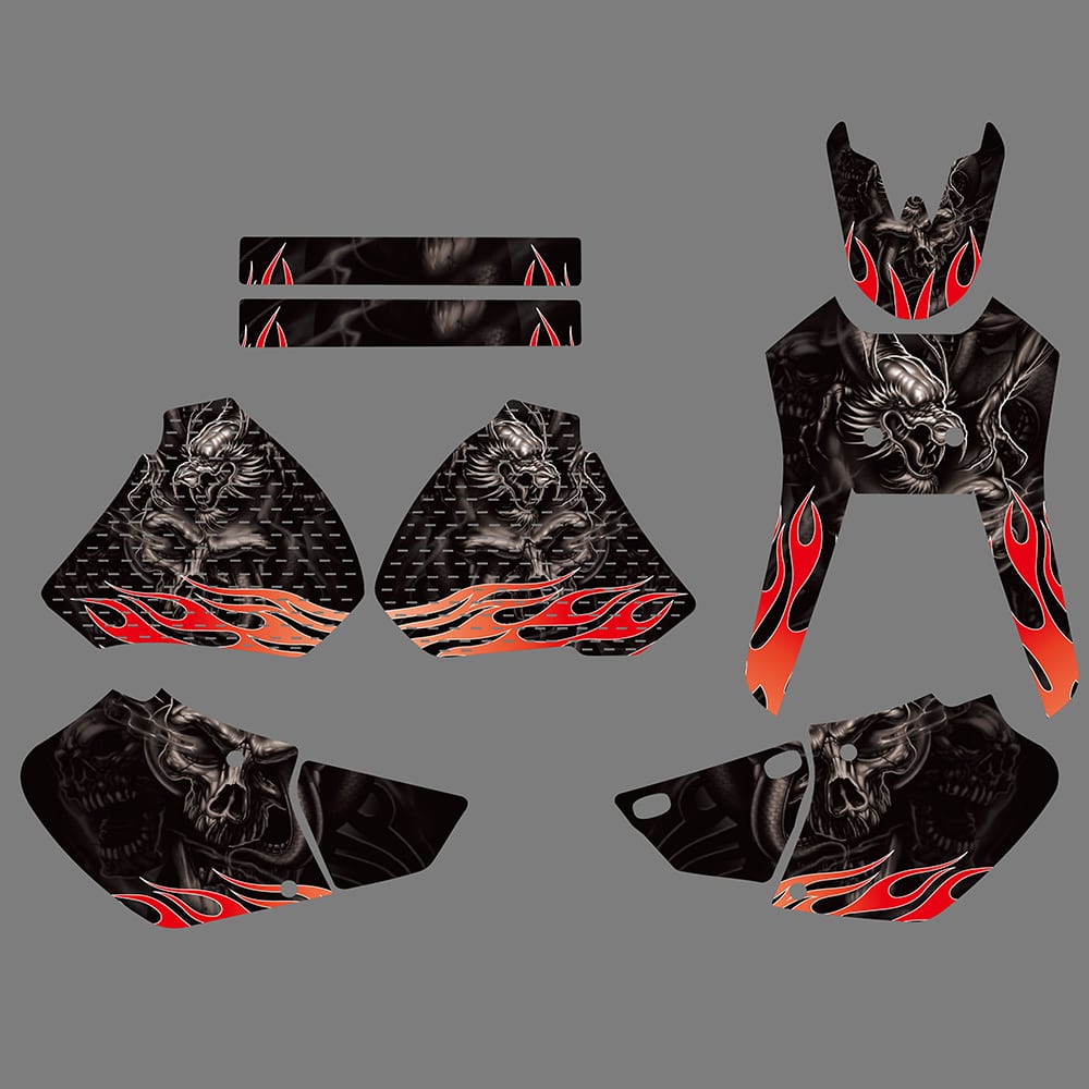 Graphics Sticker Decal Kit - Honda XR250/XR400 1996-2004 - Bild 2