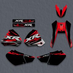 Off Road Bike Graphics Decals Kit For Honda XR250 XR400 1996-2004
