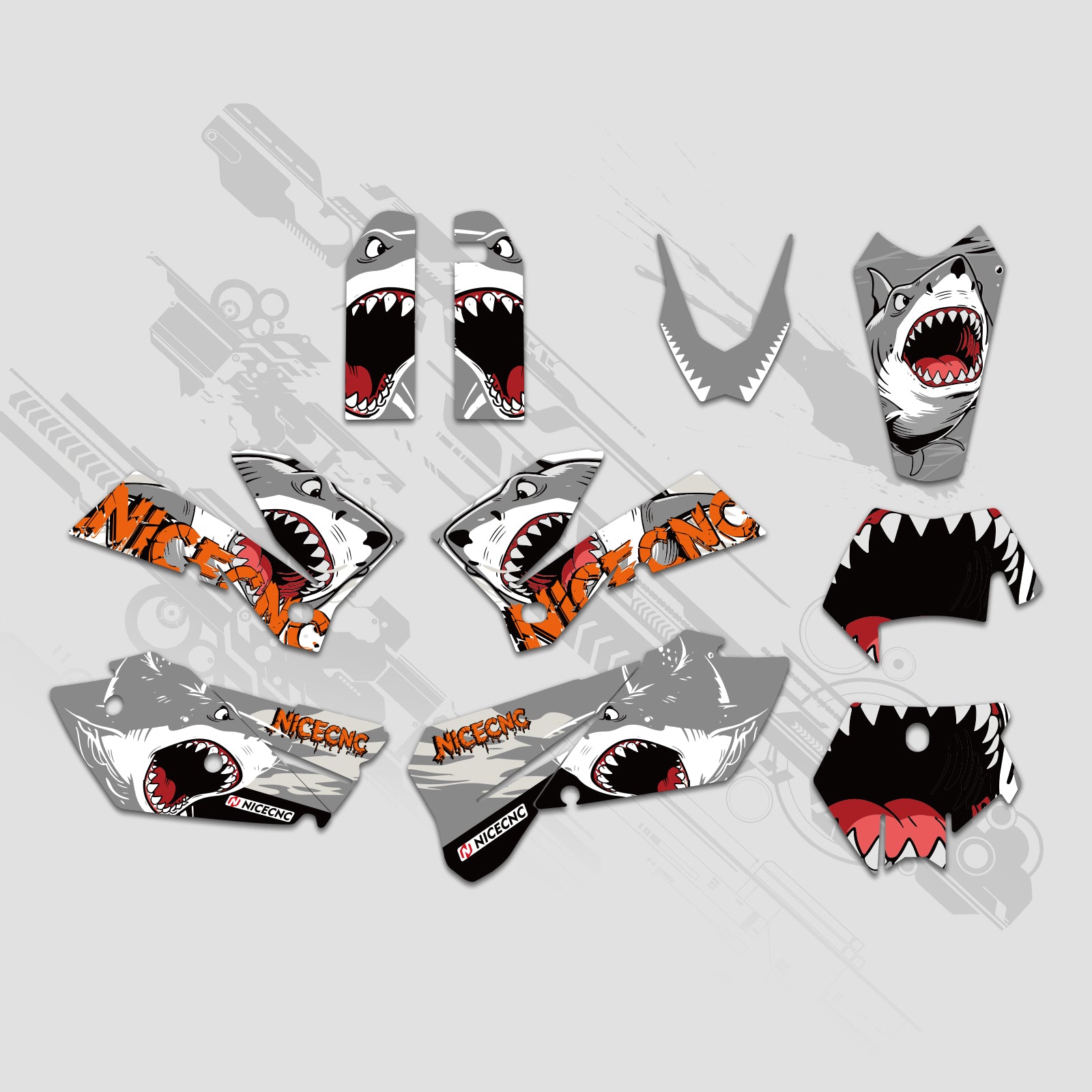 Decals Stickers Set For KTM EXC 2005-2007 - Bild 2