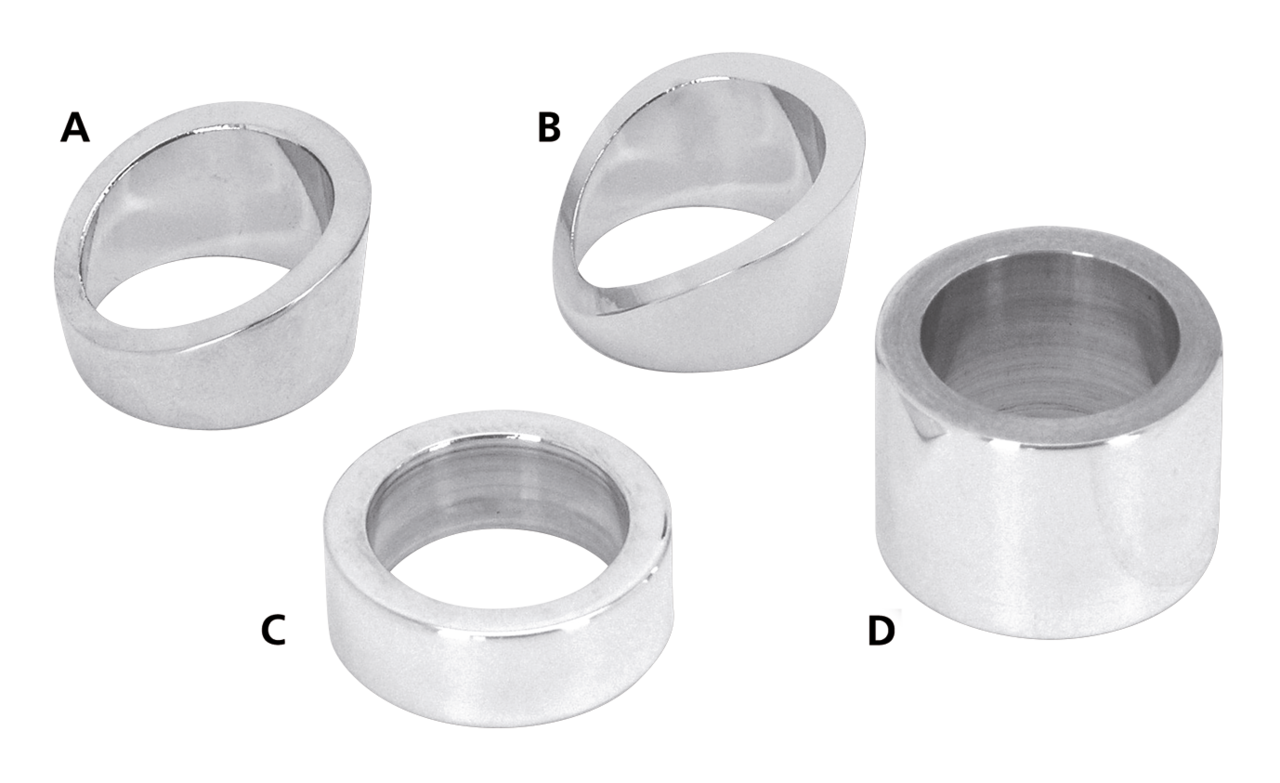 Performance Machine – PM Fat bar spacer LH/RH Hydro chrome - Bild 2