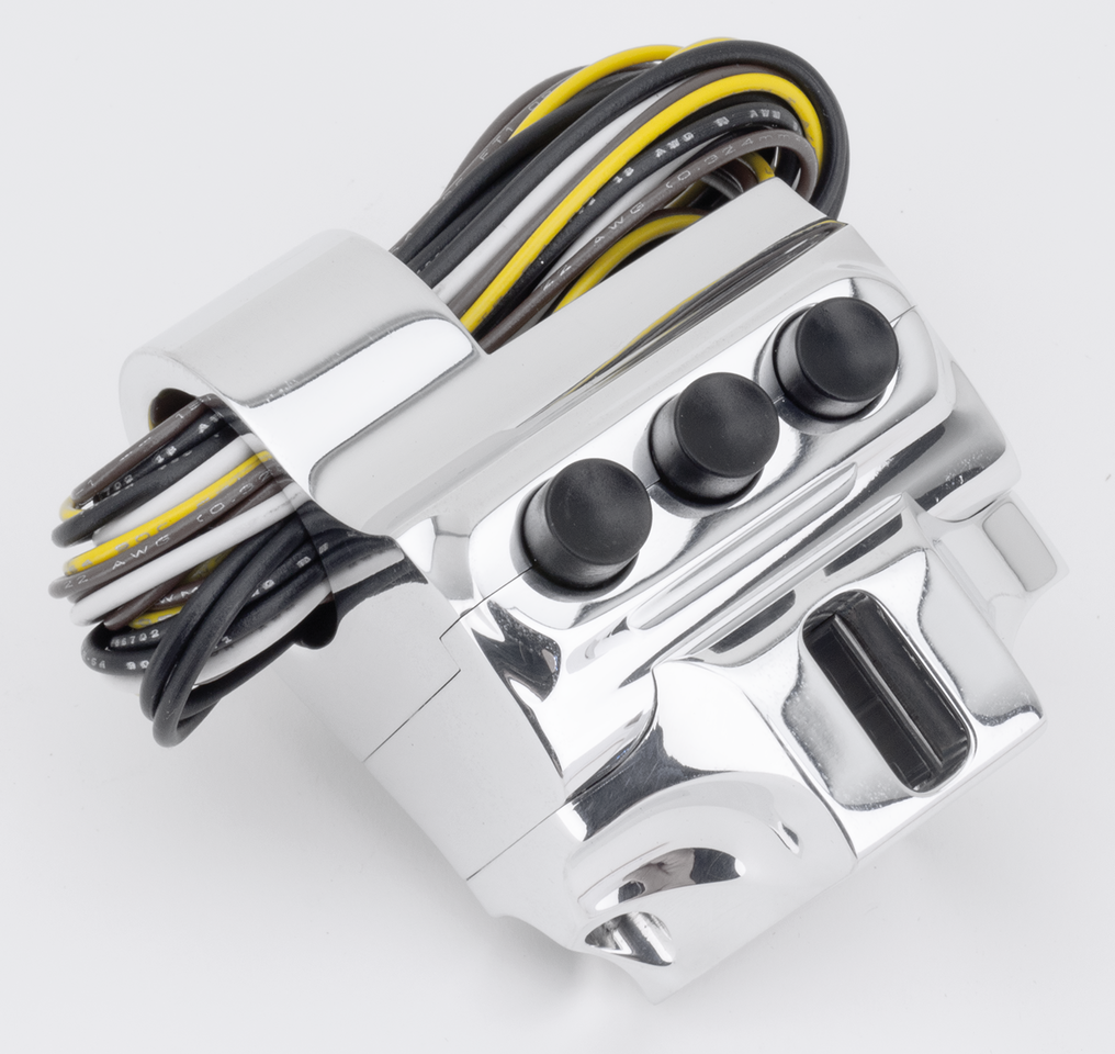 Performance Machine – PM Polished 4 button housing Hydr.clutch