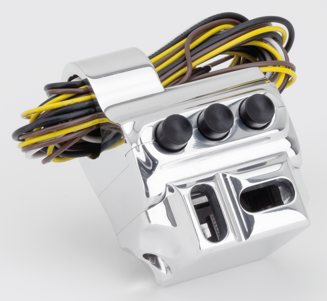 Performance Machine – PM Polished 5 button housing Cabl.clutch