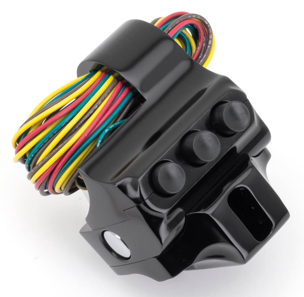 Performance Machine – PM Black 4 button housing brakeside