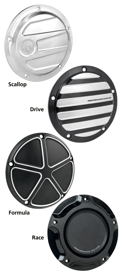 Performance Machine – PM Scallop Derby cover Chrome 5-hole - Bild 2