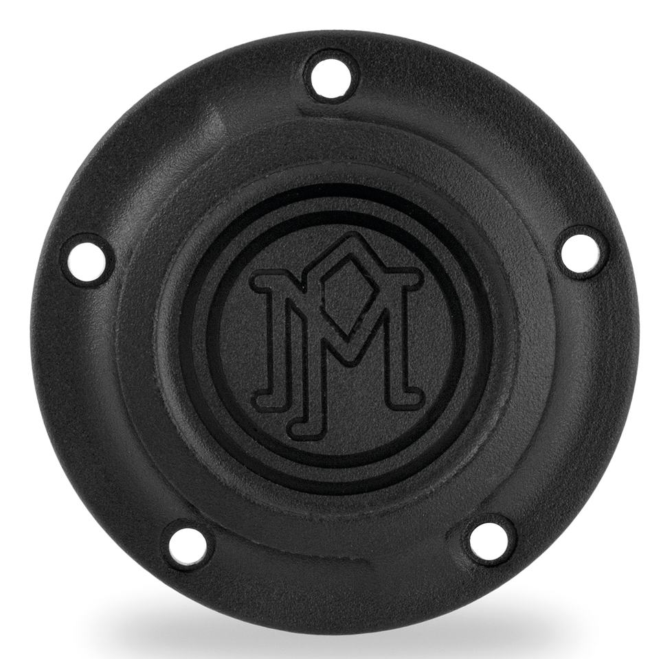 Performance Machine – PM Scallop ignition cover 5-hole BlackOp