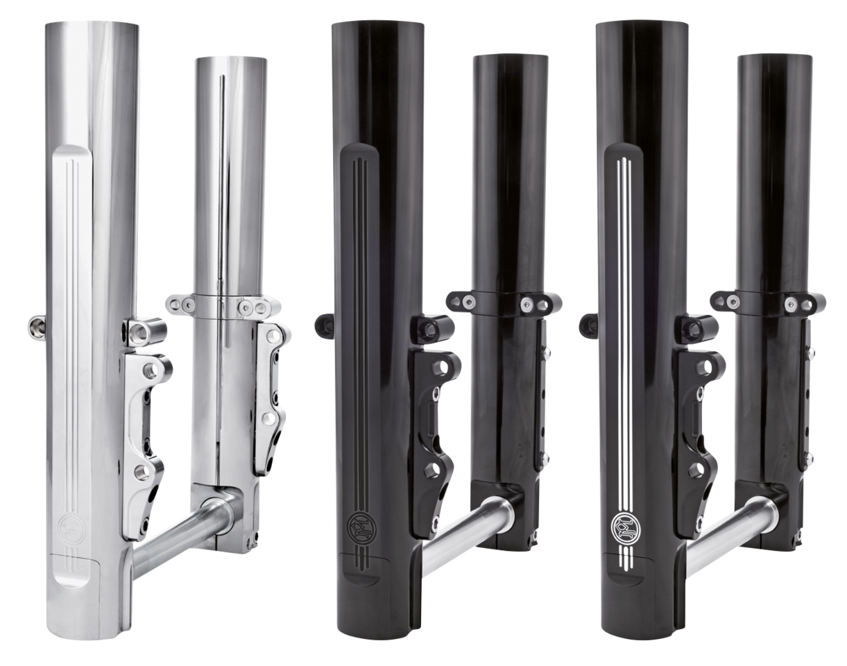 Performance Machine – LOWER LEG ASSY FLH/T00-07 blk Dual disk - Bild 2