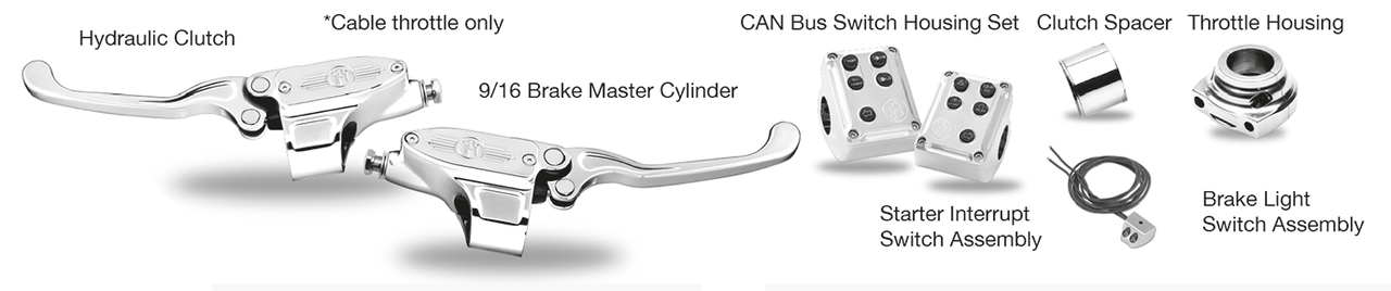 Performance Machine – PM 9/16" HAND CONTROLS FOR OEM CAN BUS SWITCHBOARDS