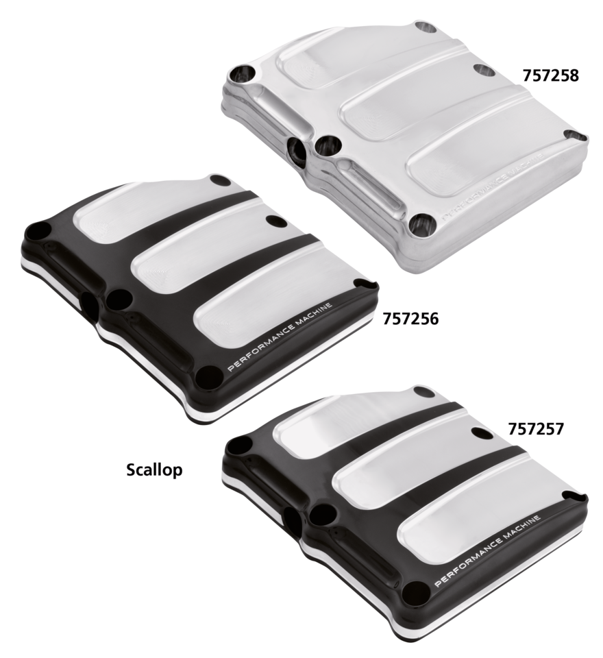Performance Machine – PM Scallop trans cover ME17-UP Chrome - Bild 2