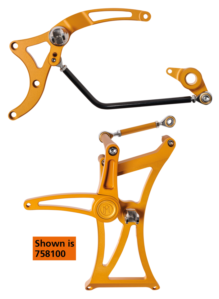 Performance Machine – PM Mid control kit FLH/T17-UP Gold OPS