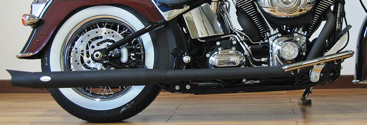 MCJ ADJUSTABLE TRUE DUAL EXHAUST FOR TWIN CAM SOFTAIL - Bild 2
