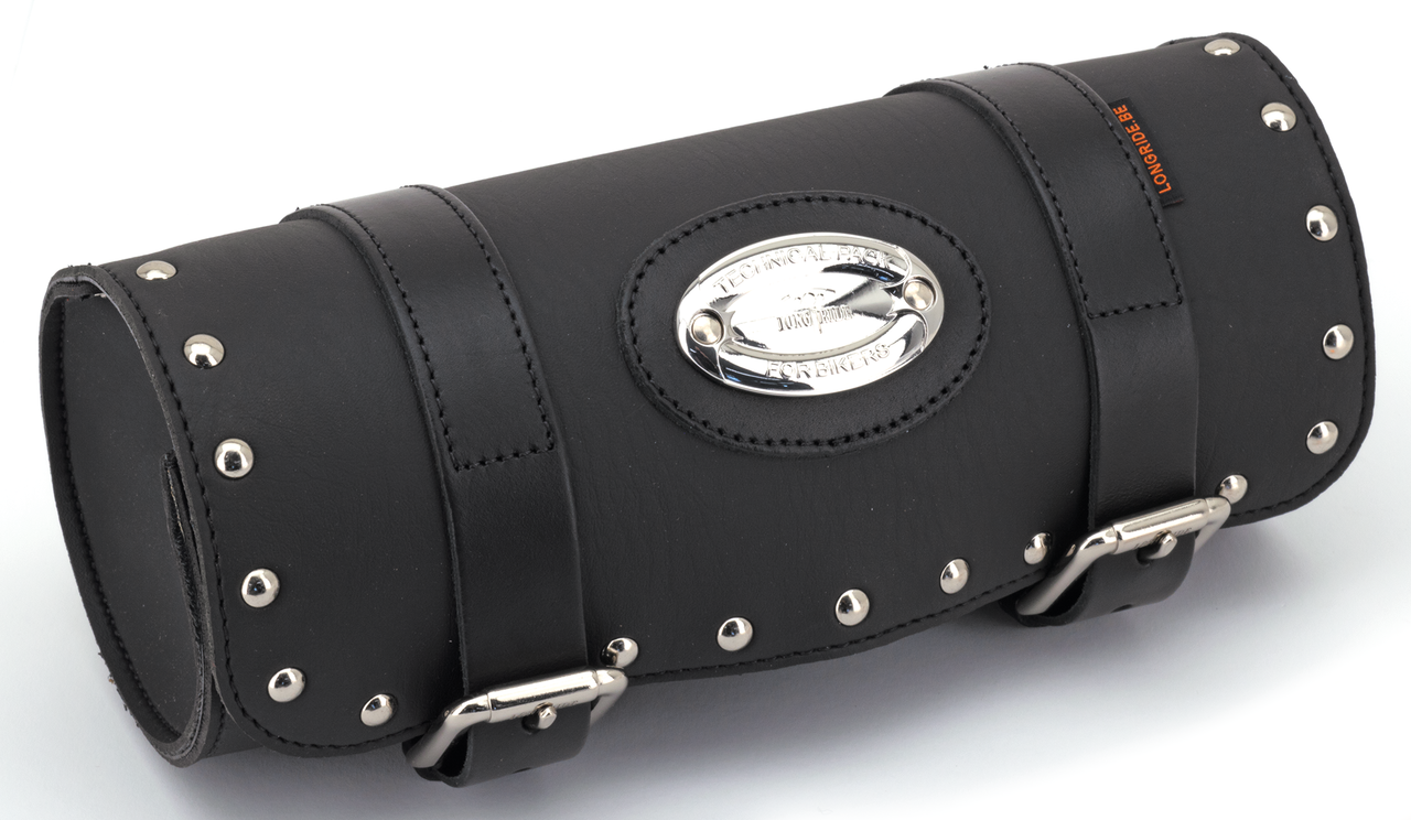 Longride Motorcycle Bags – K-Drive Medium forkbag w/studs 30cmx12cm
