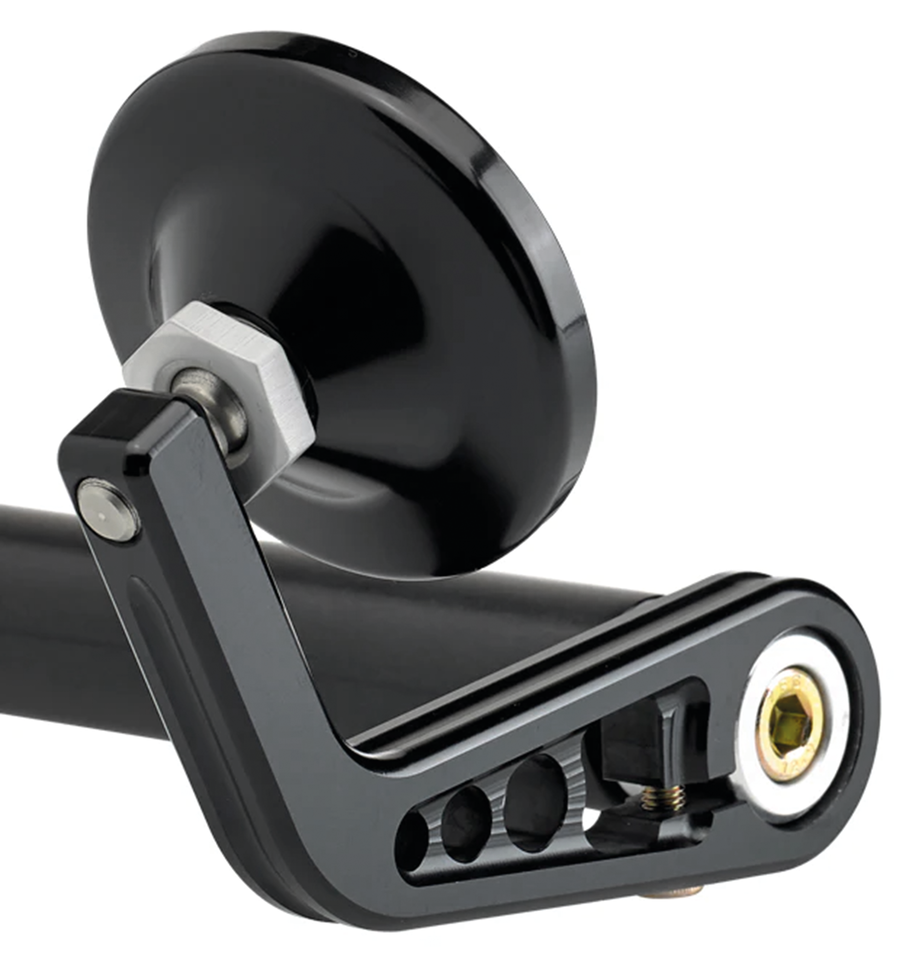 Joker Machine Bar-End Mirror 2-1/4" Stem A Black