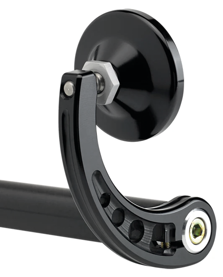 Joker Machine Bar-End Mirror 2-1/4" Stem C Black