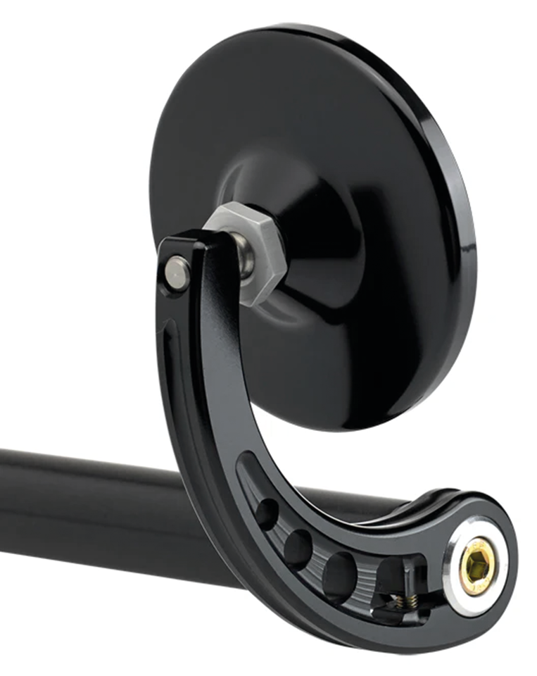 Joker Machine Bar-End Mirror 3-1/4" Stem C Black