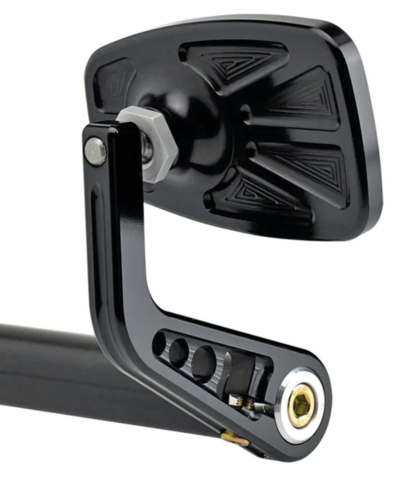Joker Machine Bar-End Mirror Cafe Stem A Black