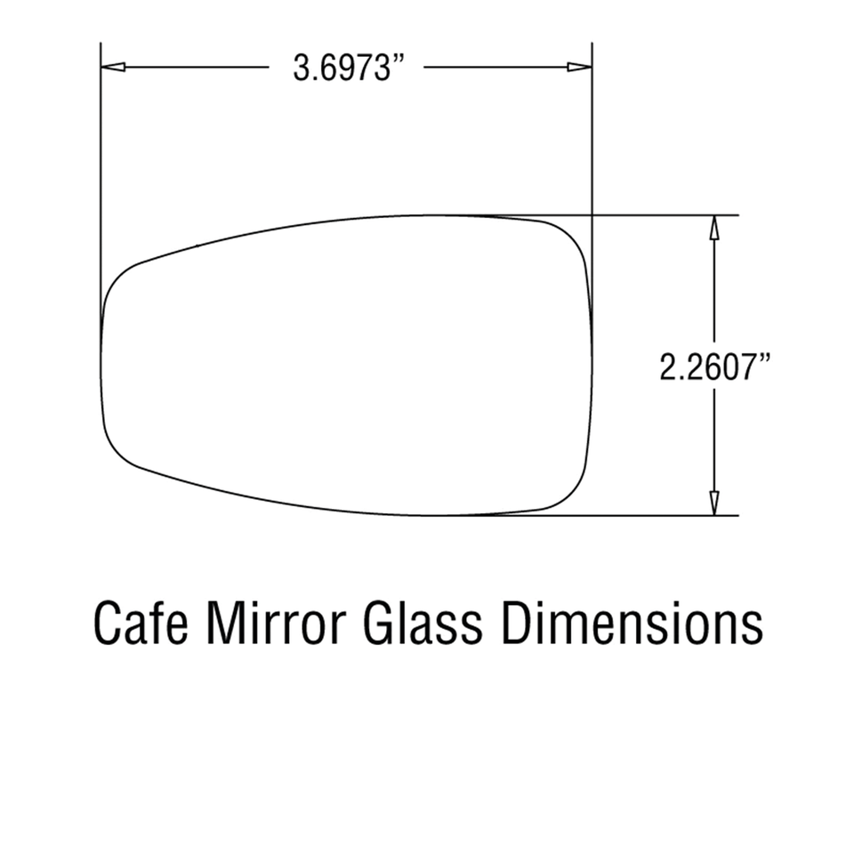 Joker Machine Bar-End Mirror Cafe Stem C Black - Bild 2