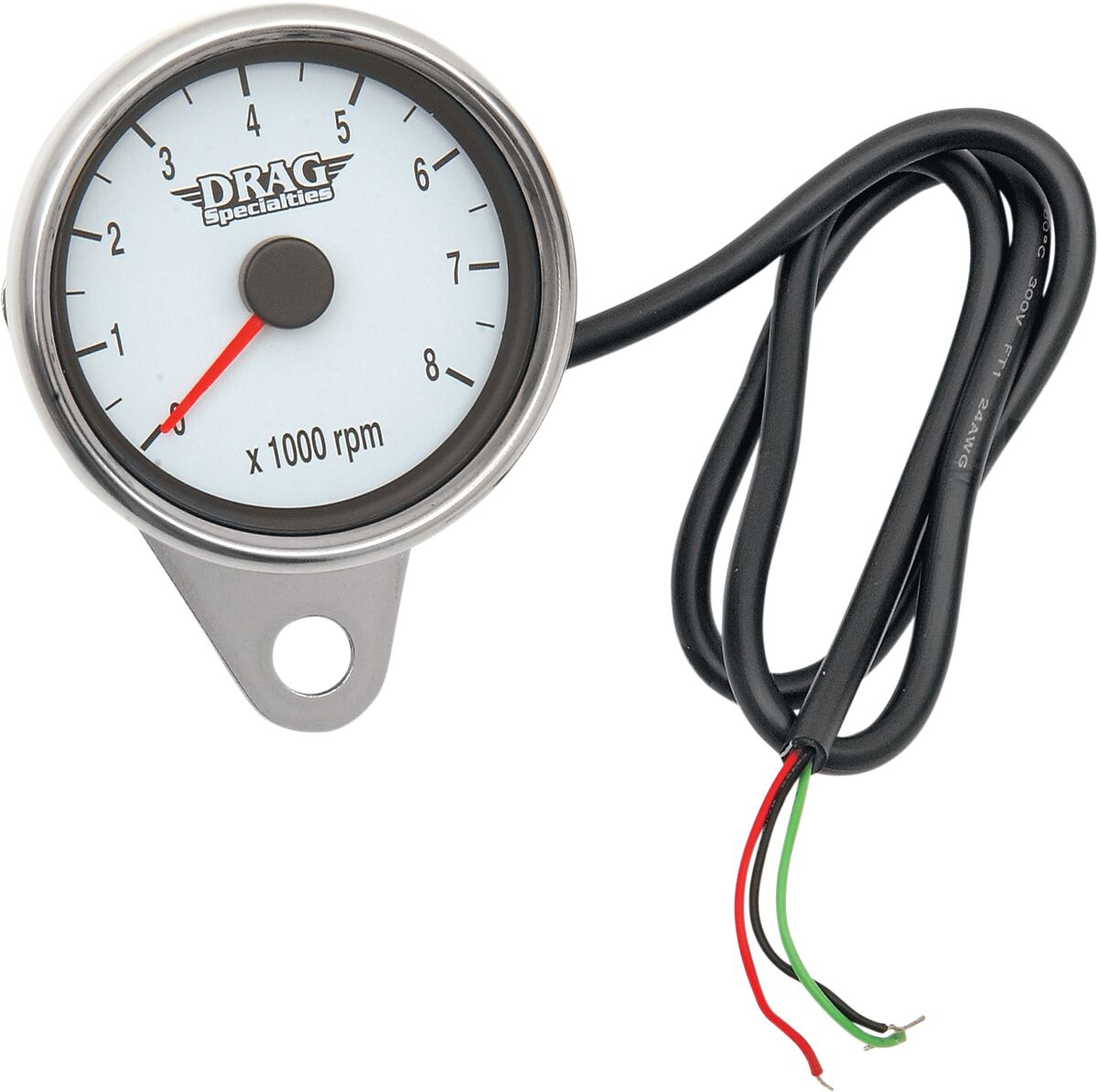 Tachometer WHT Face