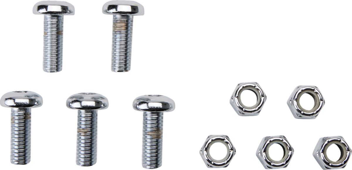 NUT KIT/ROTOR BOLT KIT TORX® 3/8"-16 X 1" CUSTOM REPLACEMENT REAR CHROME NATURAL