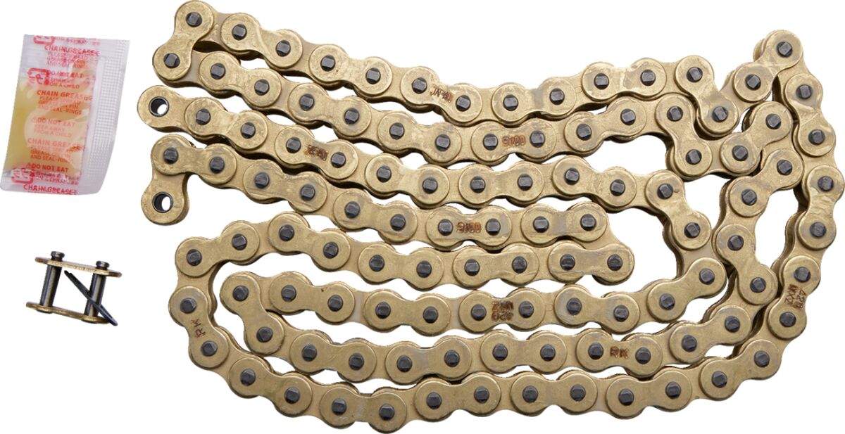 GB 420 MXZ 110 CLIP LINK 420 NON-SEAL REPLACEMENT DRIVE CHAIN / GOLD