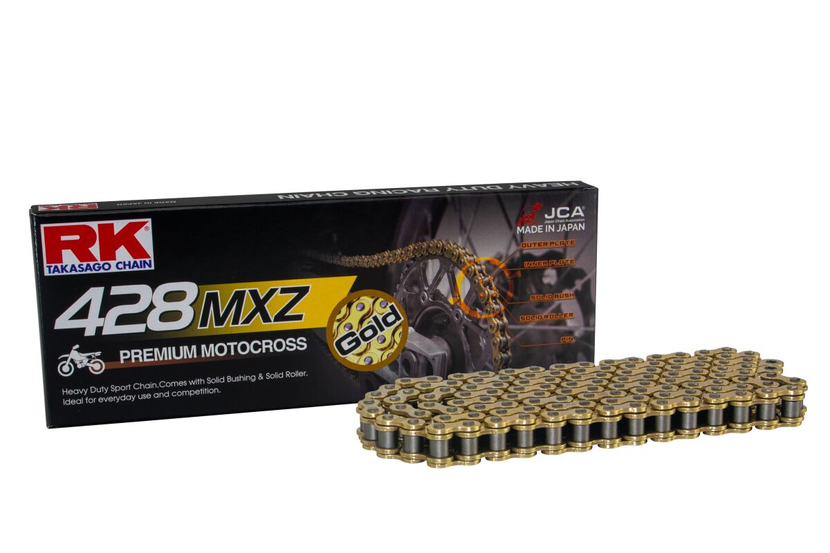 GB 428 MXZ 86 CLIP LINK 428 NON-SEAL REPLACEMENT DRIVE CHAIN / GOLD