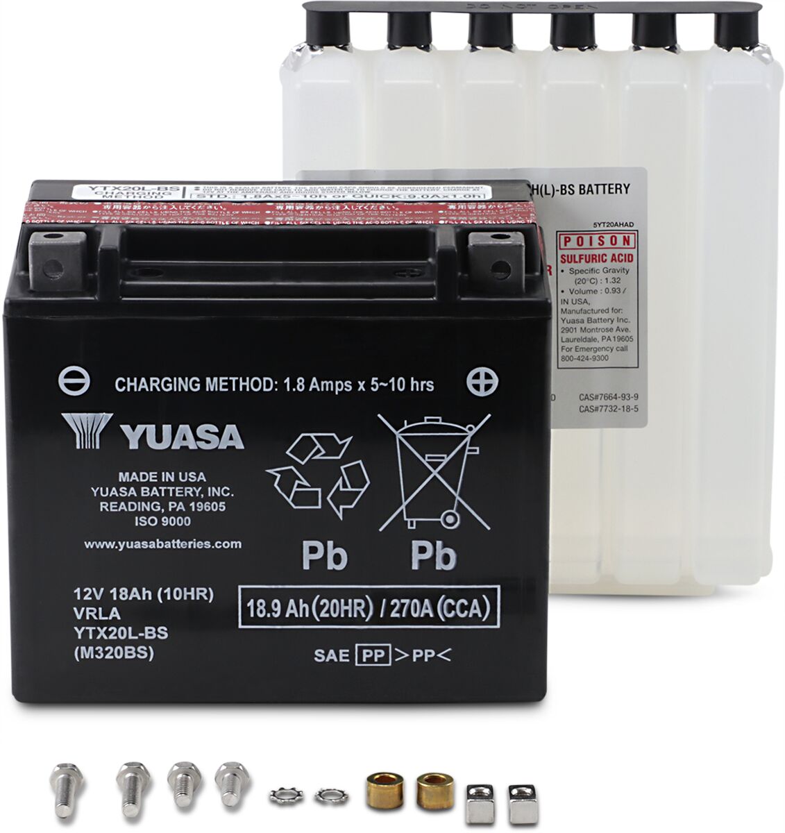 Battery Yuasa MF Ytx20l-bs